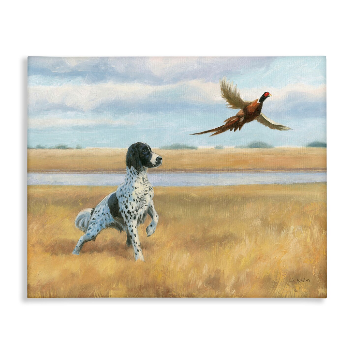 Stupell Industries Pointer Dog &#x26; Pheasant Canvas Wall Art