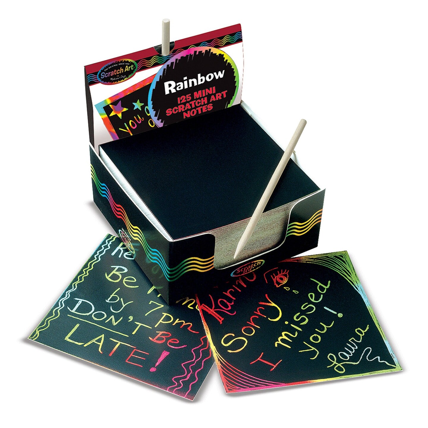 Scratch Art&#xAE; Box of Rainbow Mini Notes