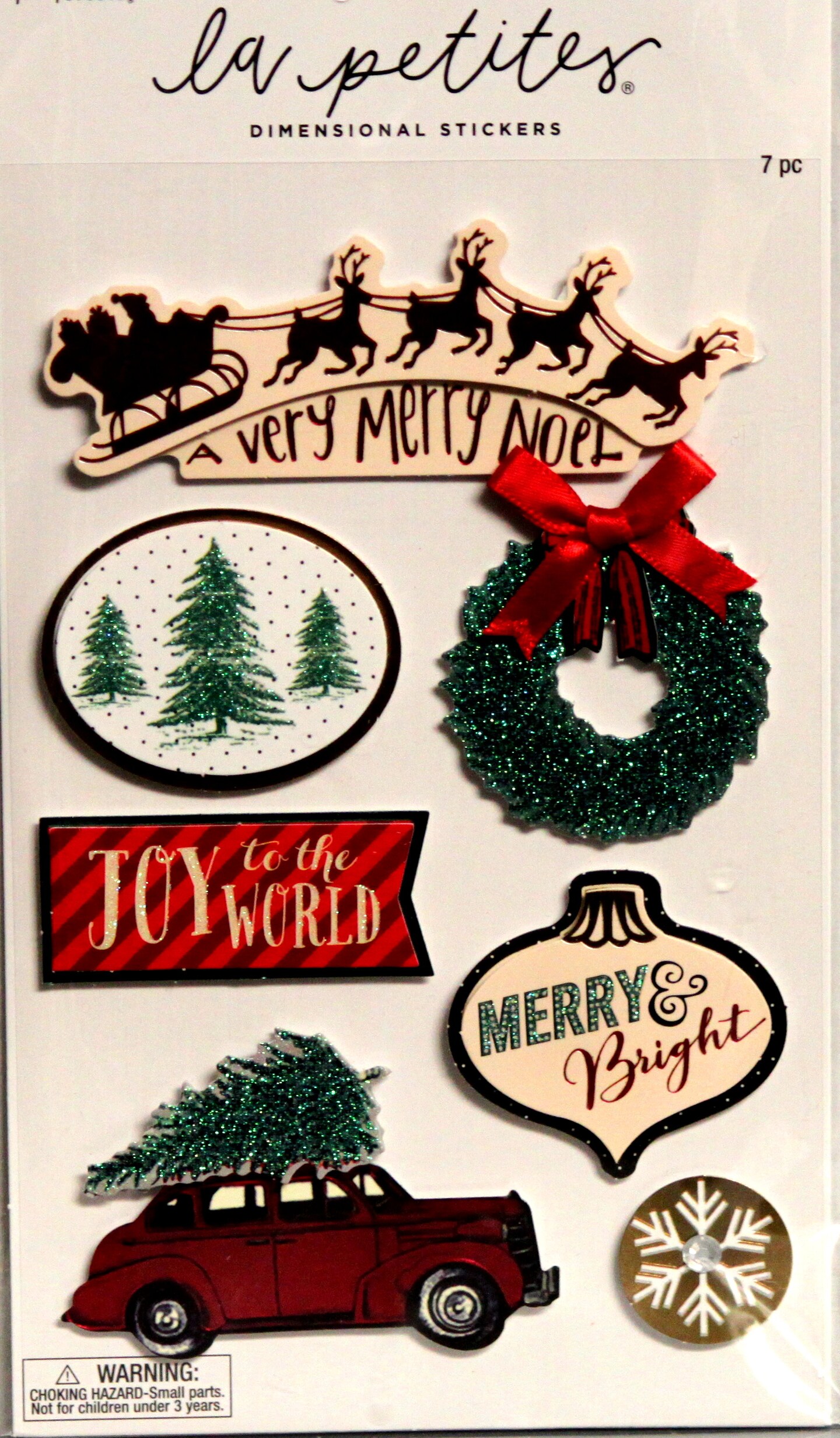 La Petites Christmas A Very Merry Noel Dimensional Stickers