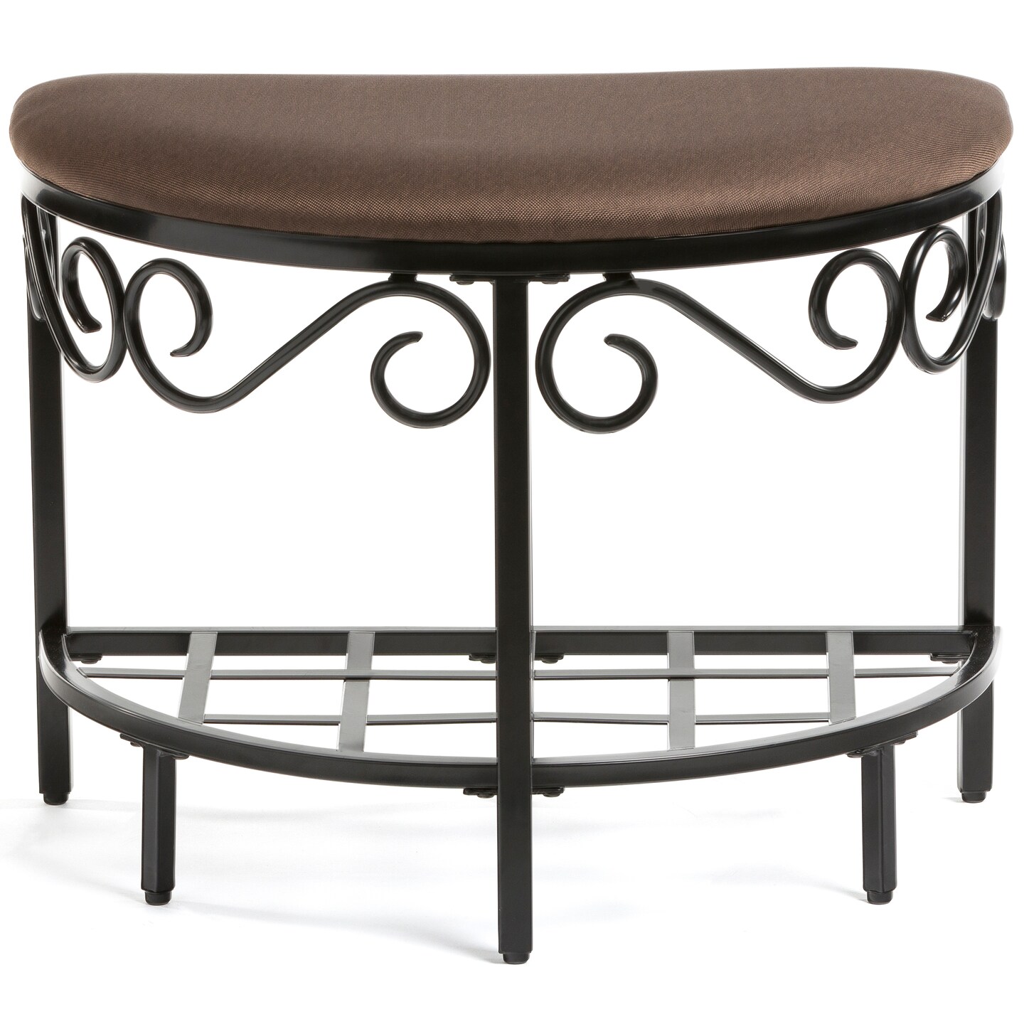 Mango Steam Half Moon Shoe Bench, Vanity Bench