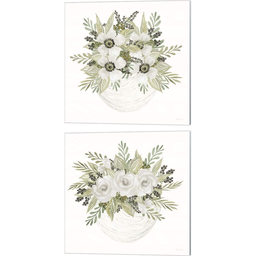 Fun Floral by Cindy Jacobs 14" x 14" Canvas Wall Art (Set of 2) | Michaels