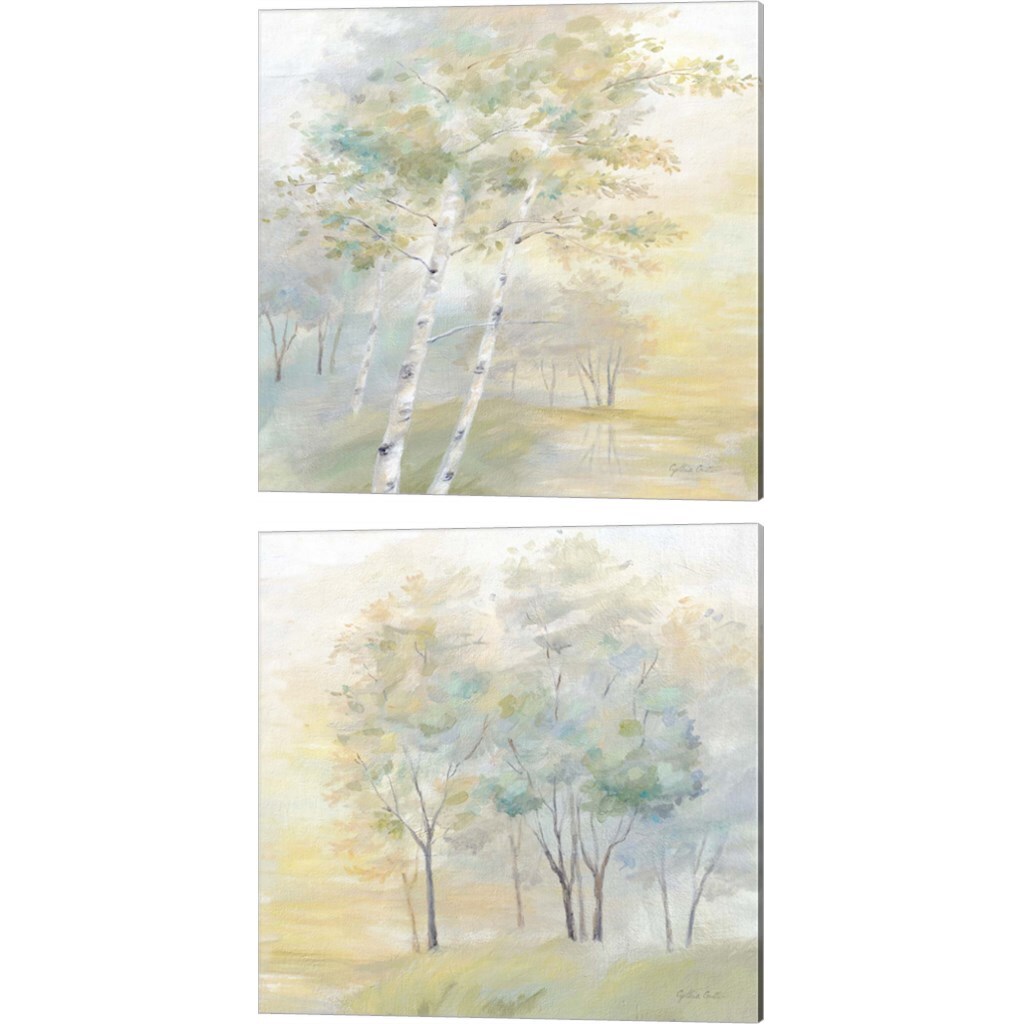 Sunny Glow by Cynthia Coulter 14&#x22; x 14&#x22; Canvas Wall Art (Set of 2)