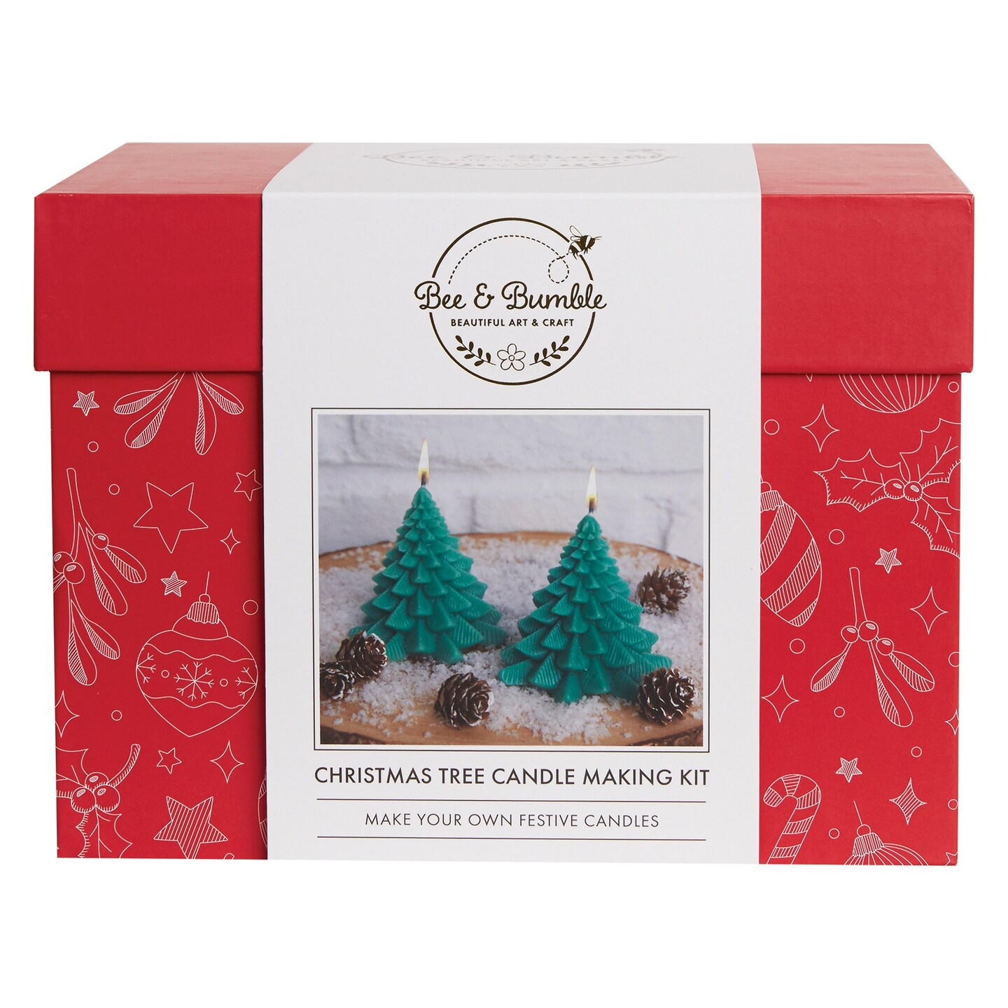 Bee &#x26; Bumble Christmas Tree Candle Making Kit