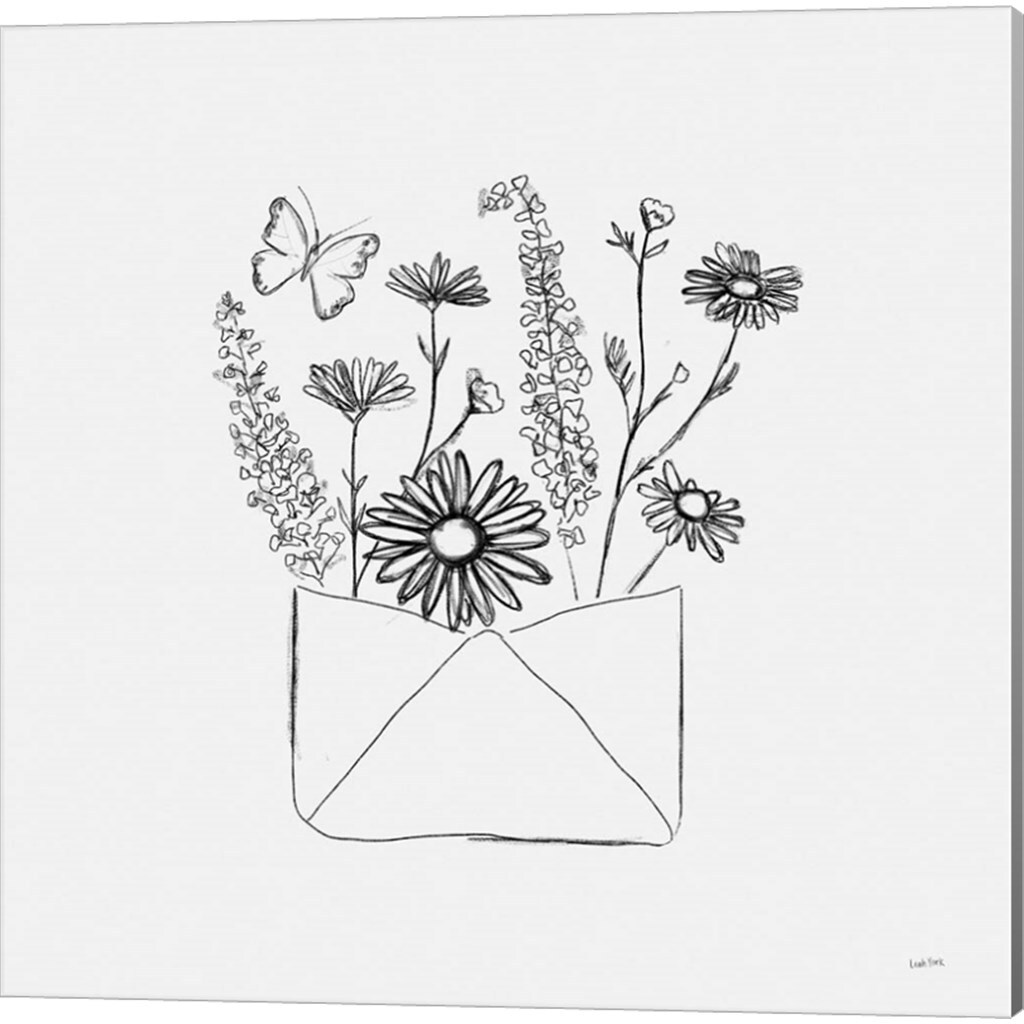 Among Wildflowers by Leah York 14&#x22; x 14&#x22; Canvas Wall Art (Set of 2)