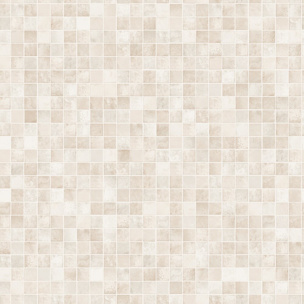 Tempaper Moasic Tile Peel and Stick Wallpaper Neutral