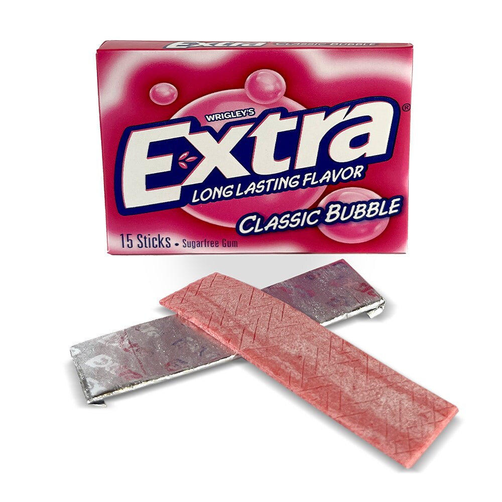 Wrig Extra Bubblegum 15 Sticks 10 Count
