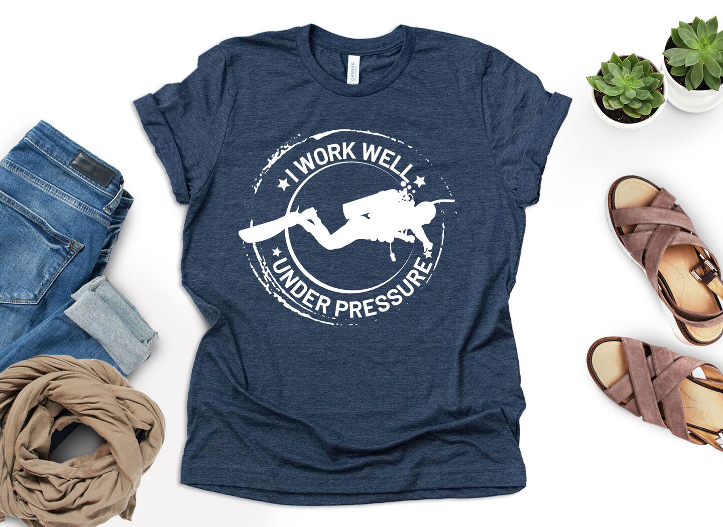 Scuba Diver Shirt, Dive T-Shirt, Under Pressure Tee, Diver Gift, Scuba Apparel, Ocean Lover Shirt, Dive Gear, Scuba Life, Diver Merchandise