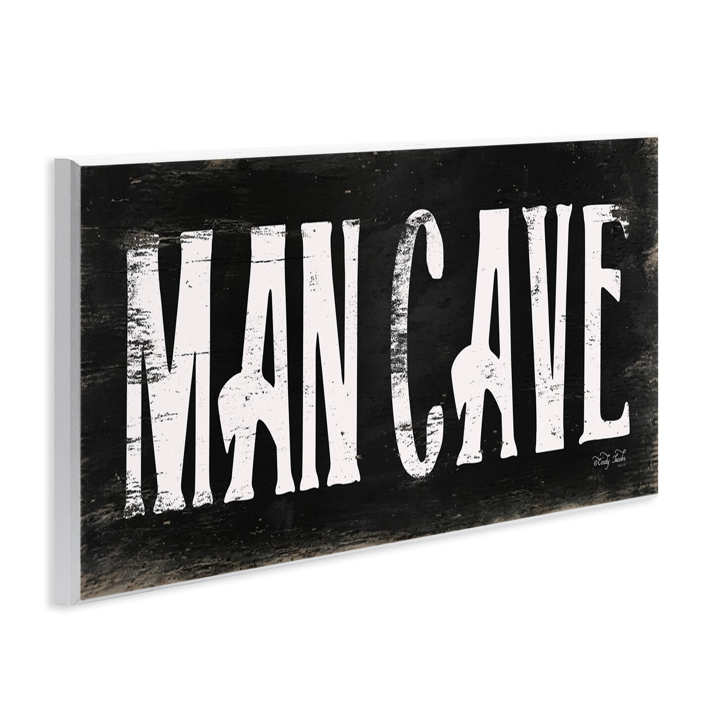 Stupell Industries Man Cave Black And White Wall Plaque Art