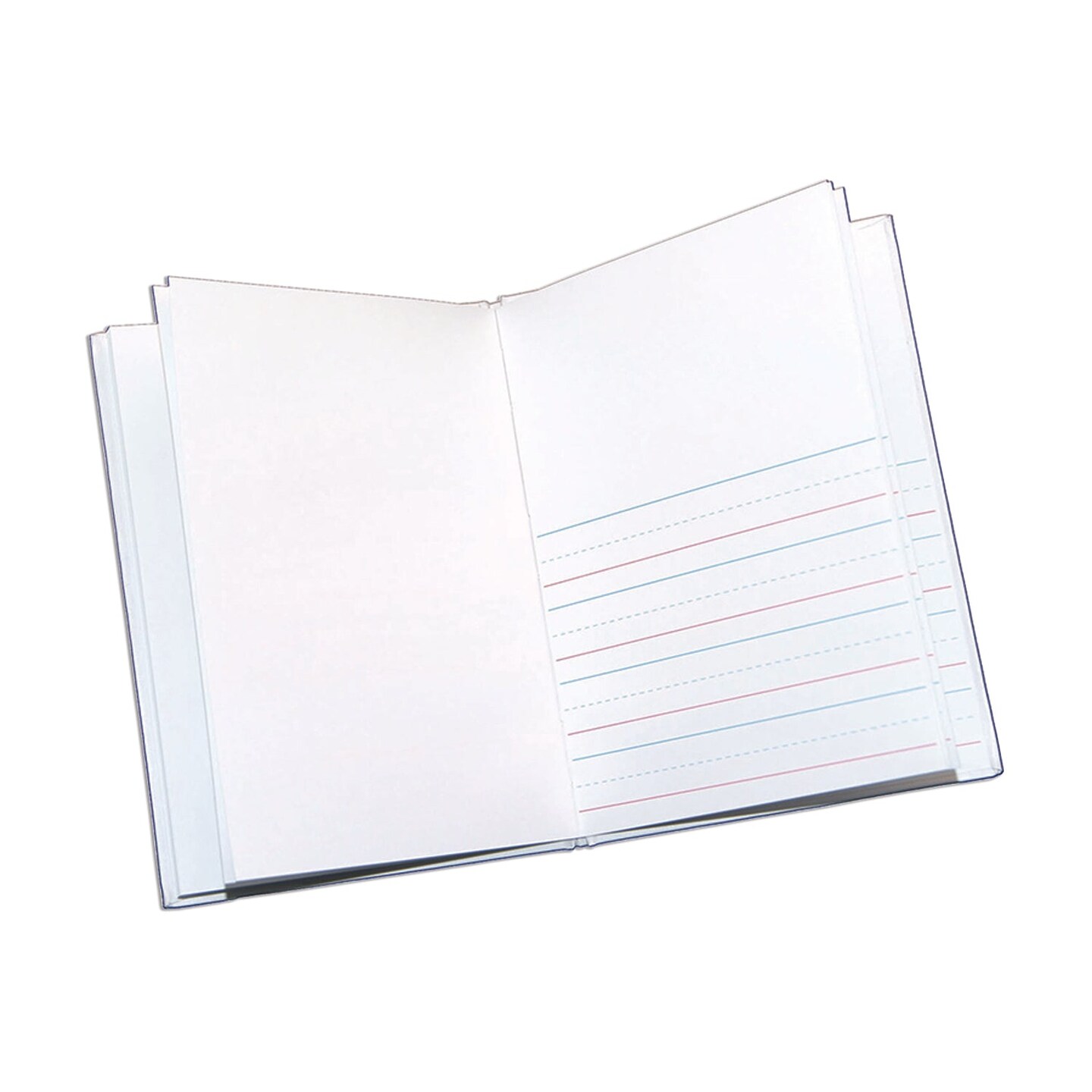 Hardcover Blank Book Primary Lined, 6&#x22; x 8&#x22; Portrait, White