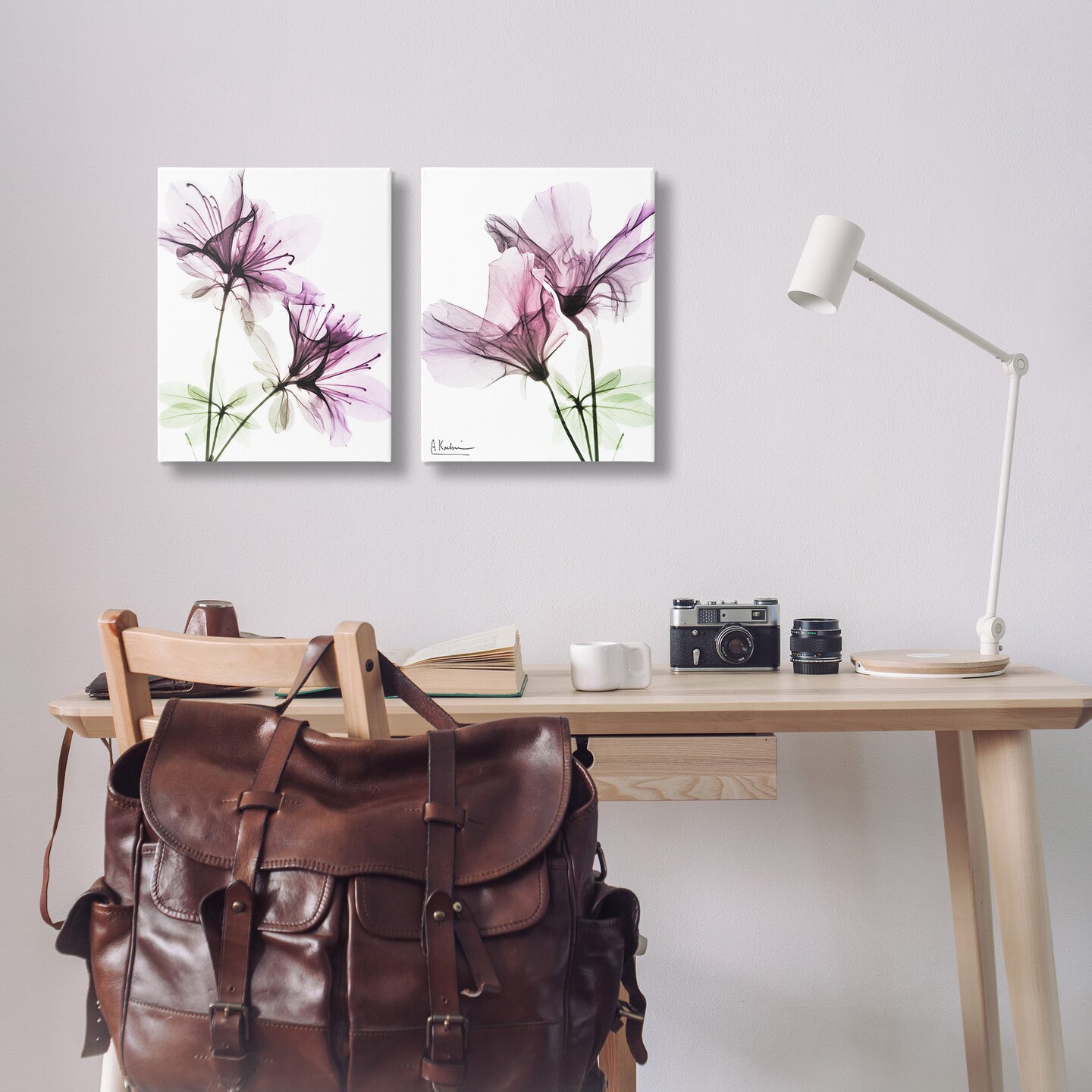 Stupell Industries Purple Flower Bloom Design Canvas Wall Art