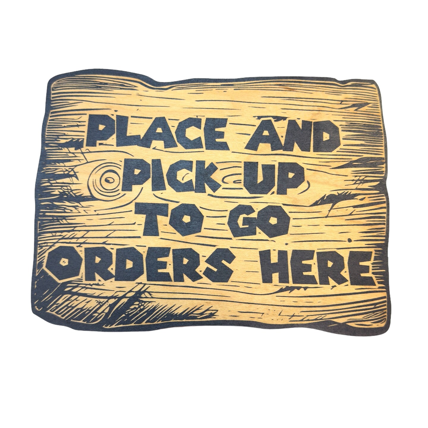 Sign - BLACK - CUSTOM Restaurant Business Cafe Bistro Bar Tavern Fast Food Slow Food BBQ Signs