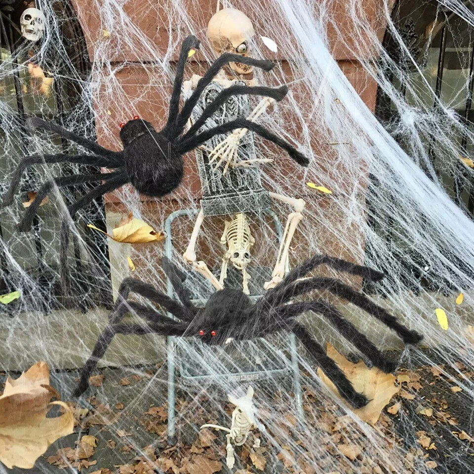 Gaint Large Halloween Spider Haunted House Prop Indoor Outdoor Scary Party Decor