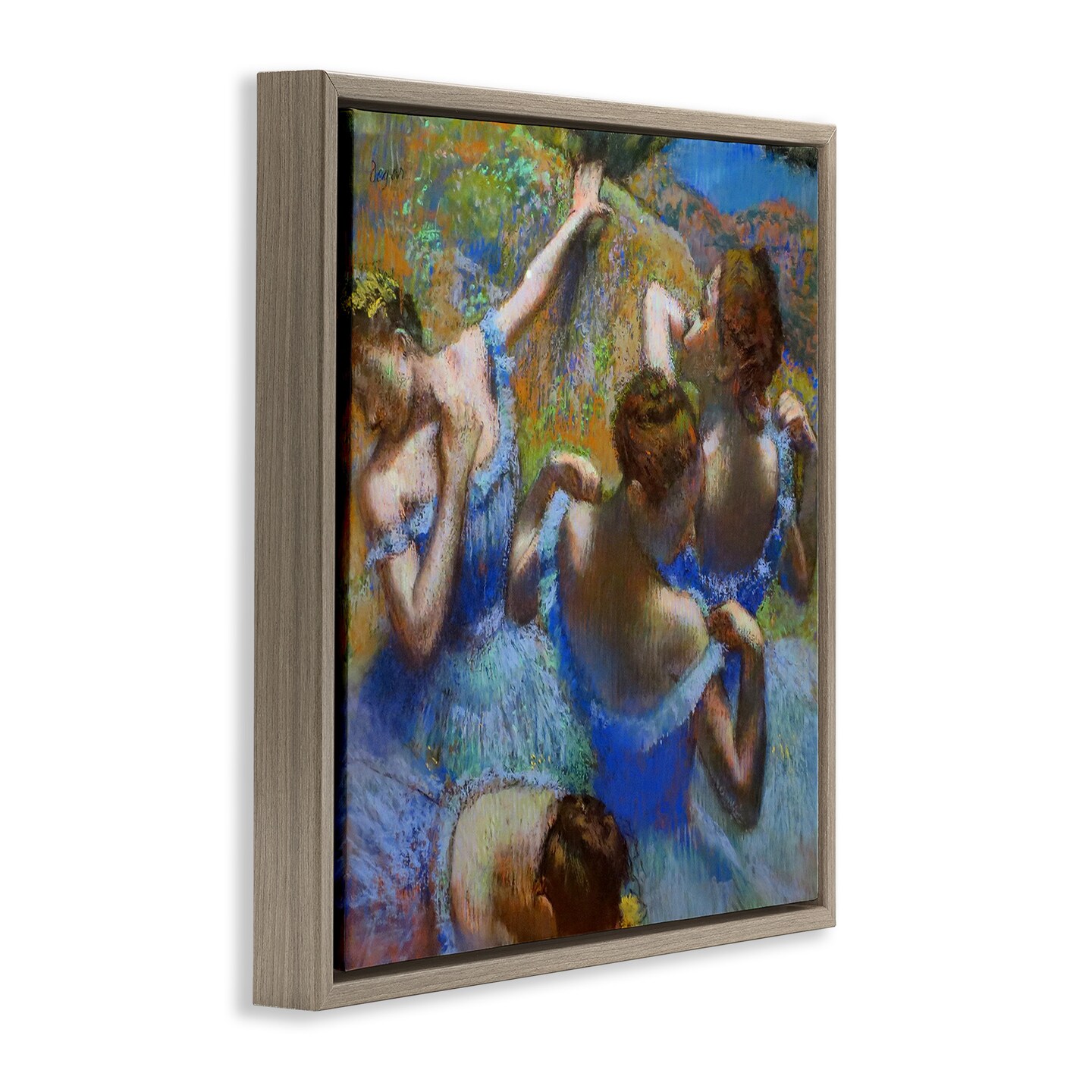 Stupell Industries Ballet Dancers Classic Degas Painting Framed Floater Canvas Wall Art