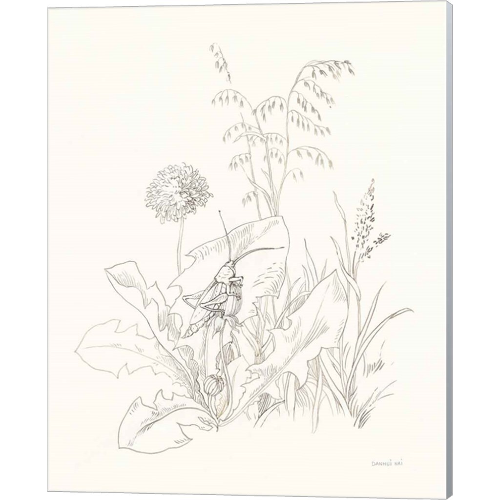 Nature Sketchbook by Danhui Nai 12&#x22; x 15&#x22; Canvas Wall Art (Set of 2)