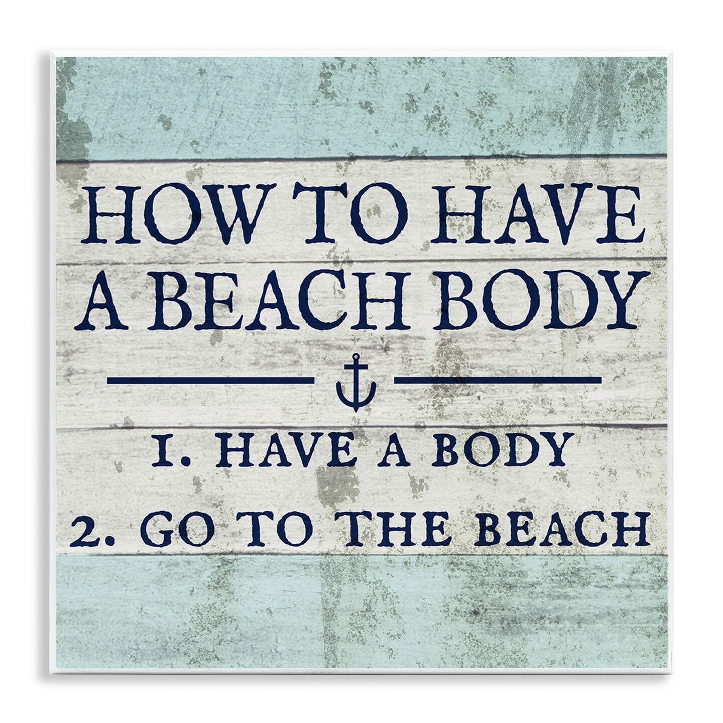 Stupell Industries Sassy Beach Body Steps Wall Plaque Art