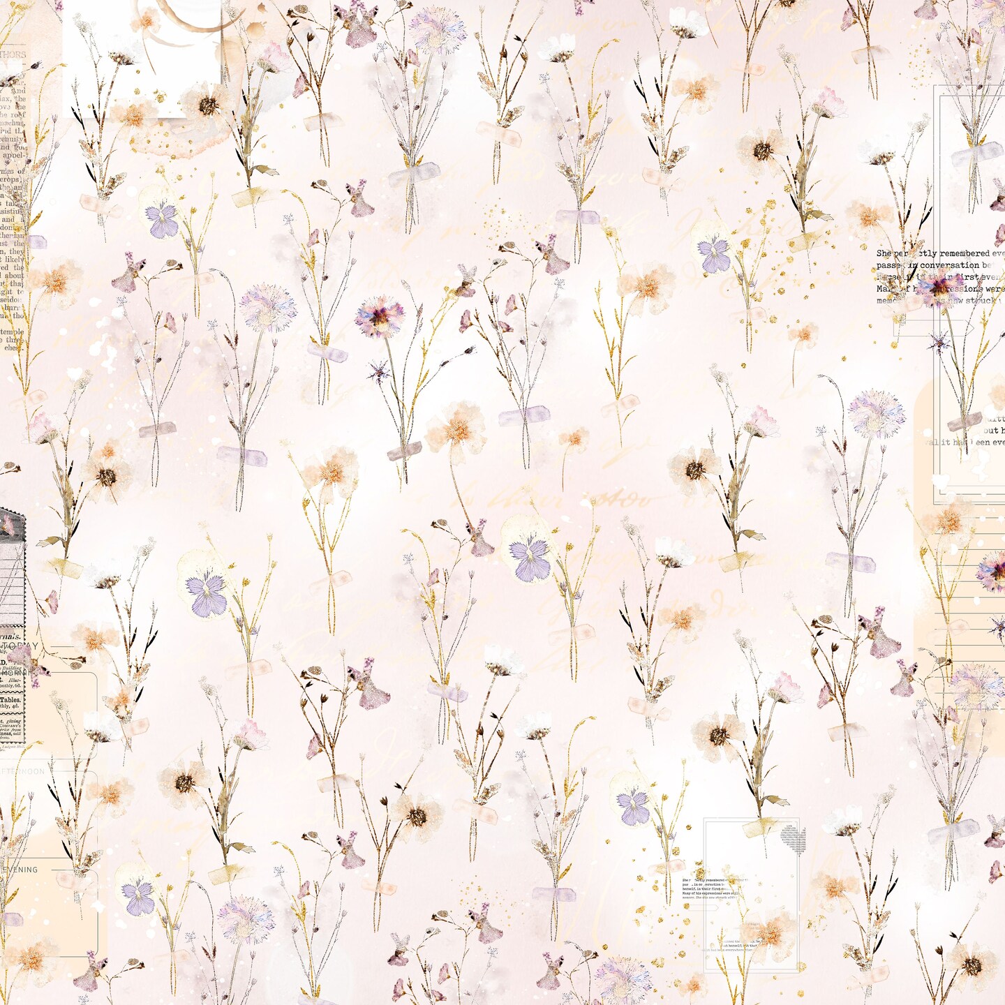 Floral Whispers Double-Sided Cardstock 12&#x22;X12&#x22;