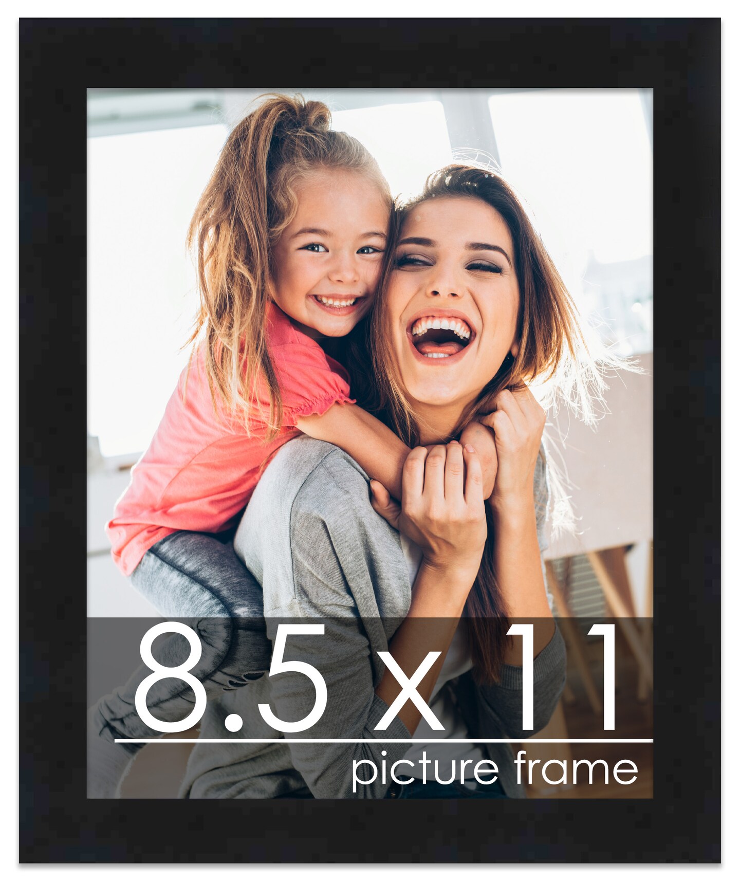 8.5x11 Solid Wood Picture Frame with UV-Resistant Acrylic & Acid