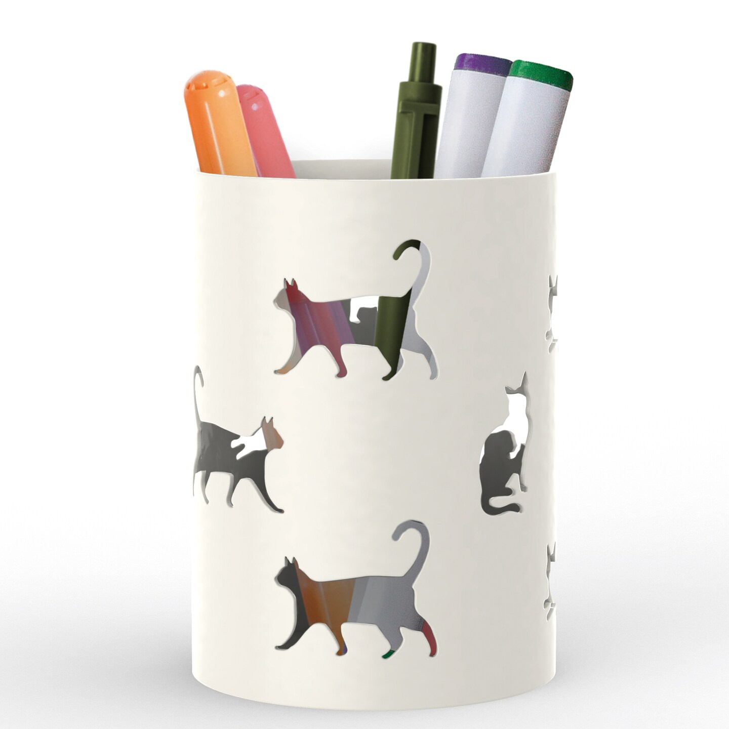 Mango Steam Tabletop Metal Pencil Cup Holder, Organizer