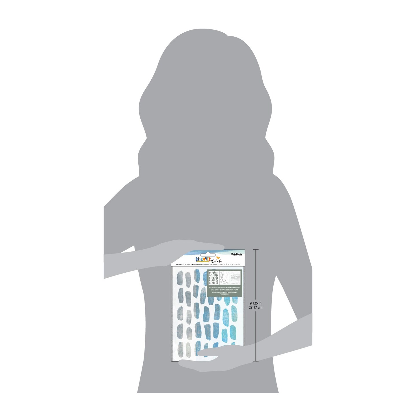 Vicki Boutin Bold And Bright Stencil Pack 3/Pkg-Diamond In The Rough