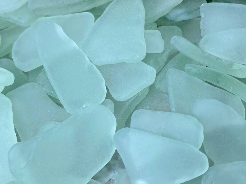 product name is Large Aqua Light Aqua Sea Glass Jewelry Sea Glass Ocean Glass Tumbled Beach Sea Glass Craft Glass Frosty Art Glass Seaglass