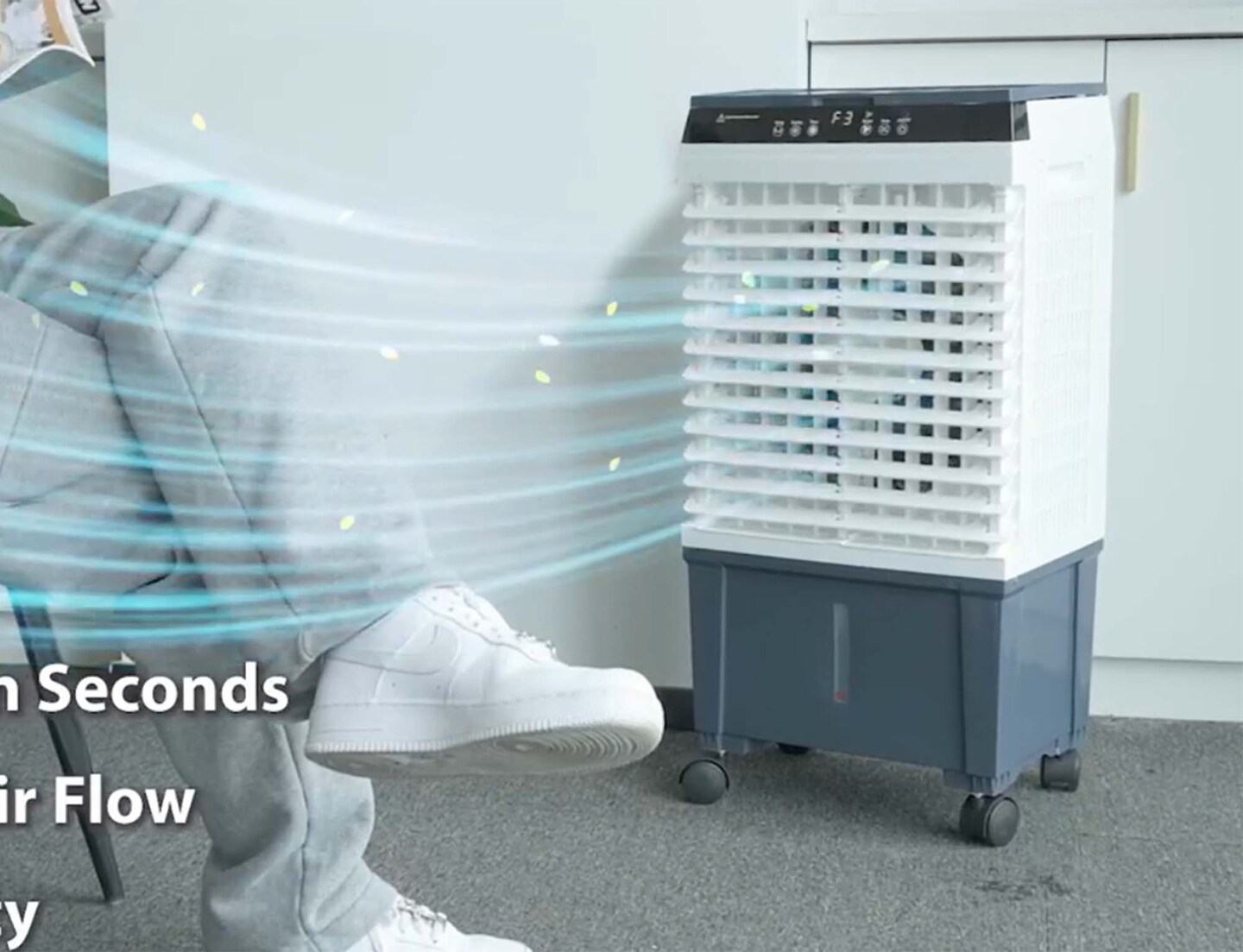 Air Choice&#xAE; Swamp Cooler: 1800CFM, 12H Timer, Remote, 5.3 Gal Tank, 3 Speeds