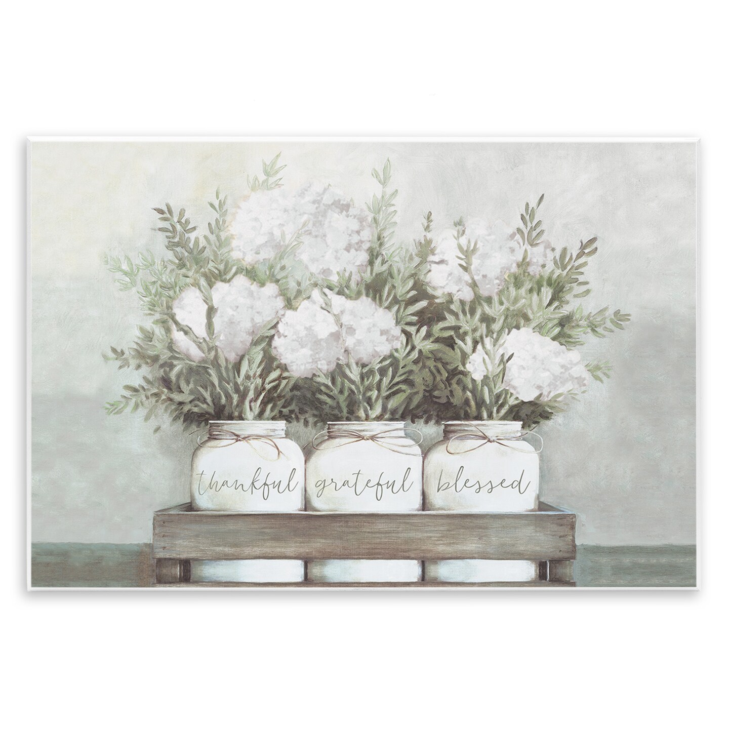 Stupell Industries Pristine Hydrangea Bouquet Sentiments Wall Plaque Art
