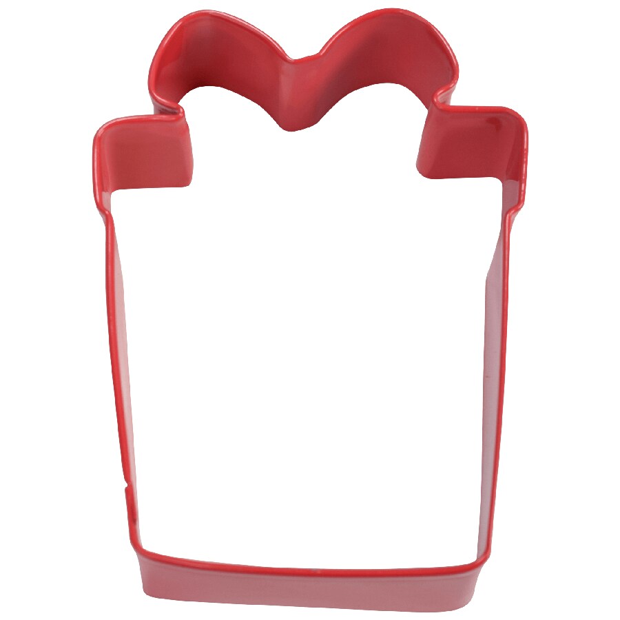 Christmas Gift Cookie Cutter (Red, 3.5&#x22;)