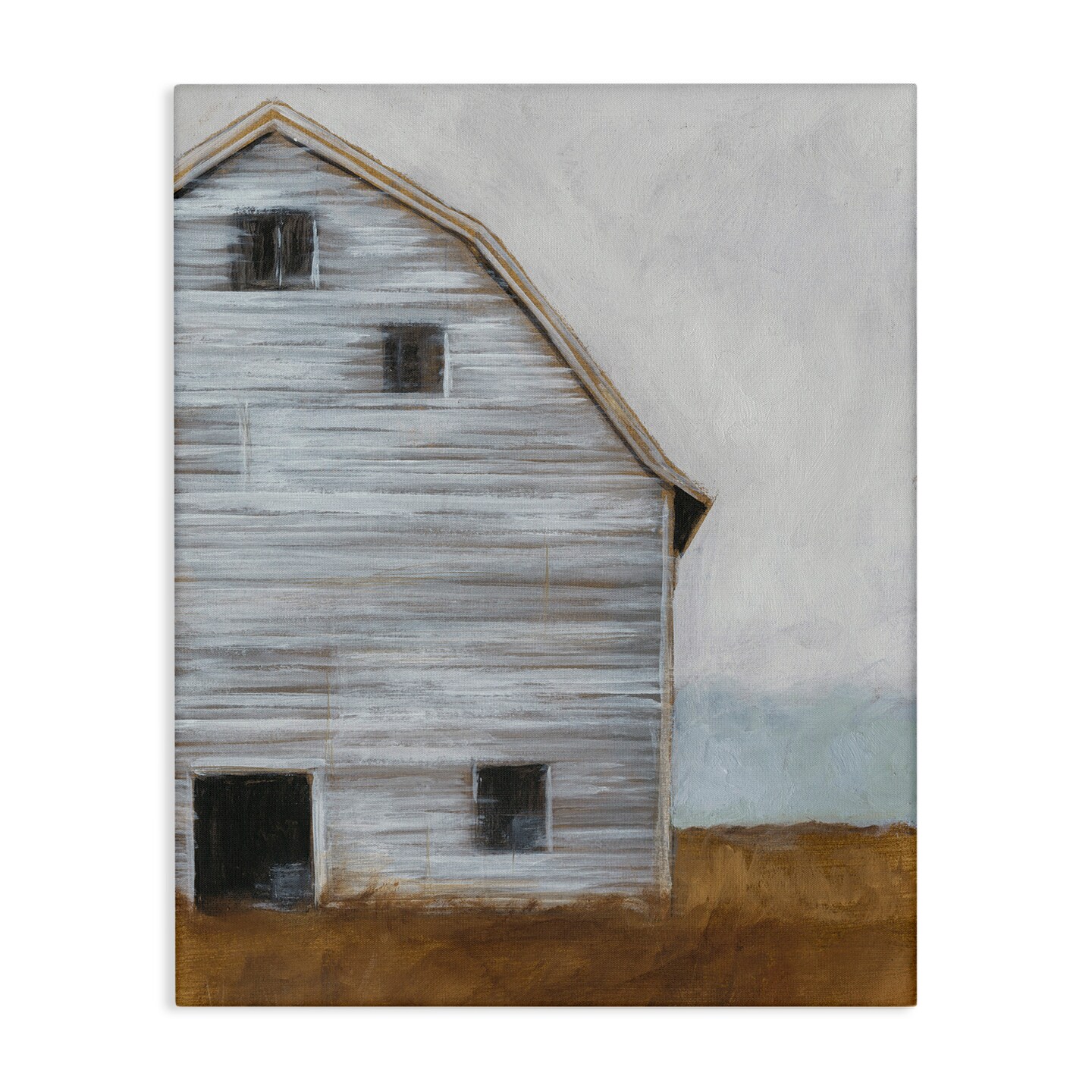 Stupell Industries Worn Old Barn Farmhouse Canvas Wall Art