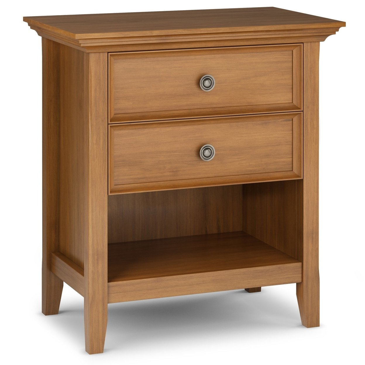 Simpli Home Amherst 24&#x22; Night Stand, Bedside Table, Rectangle, With Storage