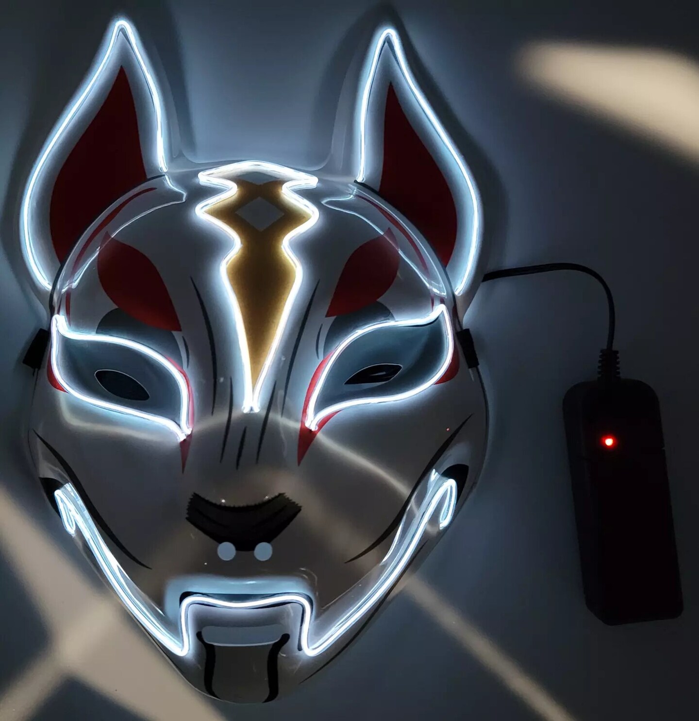 Kitcheniva Halloween Clubbing Light Up Kitsune Fox LED Mask