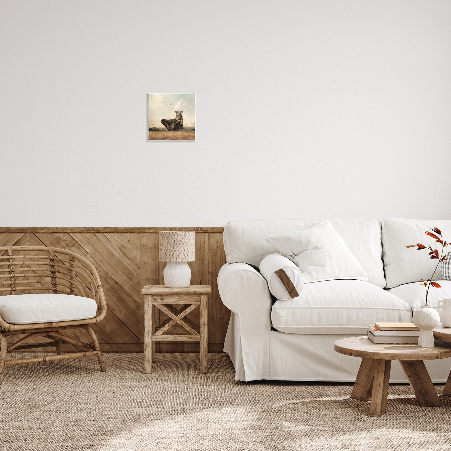 Stupell Industries Bear Holding Paws Watching Sunset Wall Plaque Art