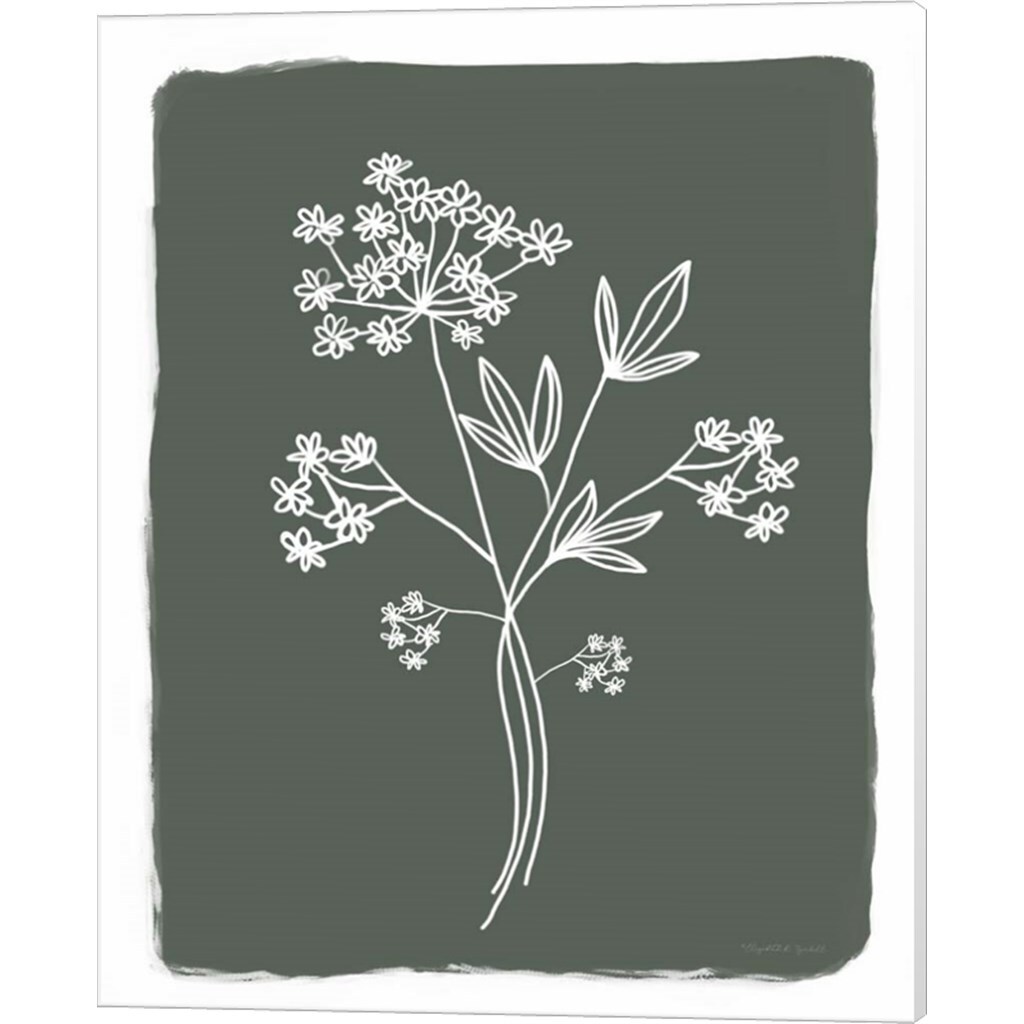 Green Botanical by Elizabeth Tyndall 12" x 15" Canvas Wall Art (Set of 2)