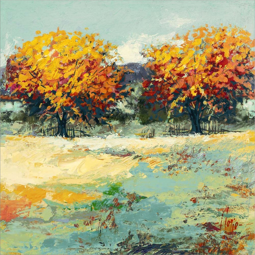 Campagna in Estate II by Luigi Florio 24&#x22; x 24&#x22; Canvas Wall Art