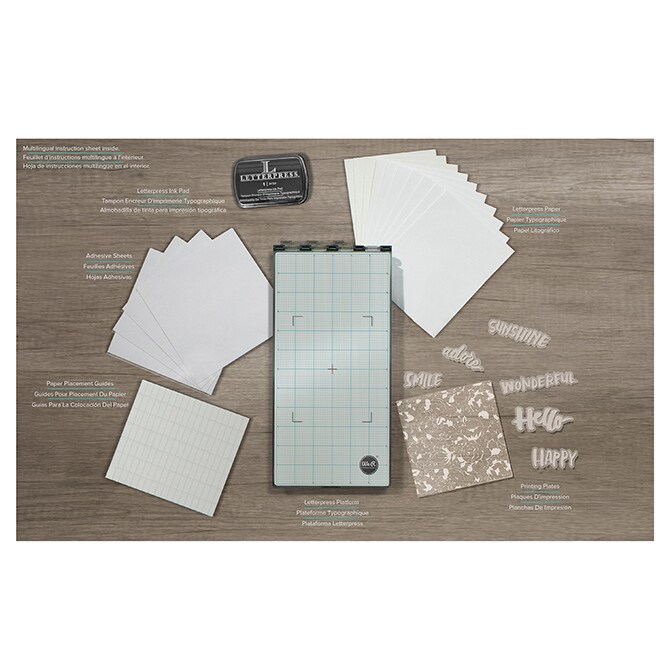 We R Memory Keepers KIT LETTERPRESS - STARTER KIT 663147 by American Crafts