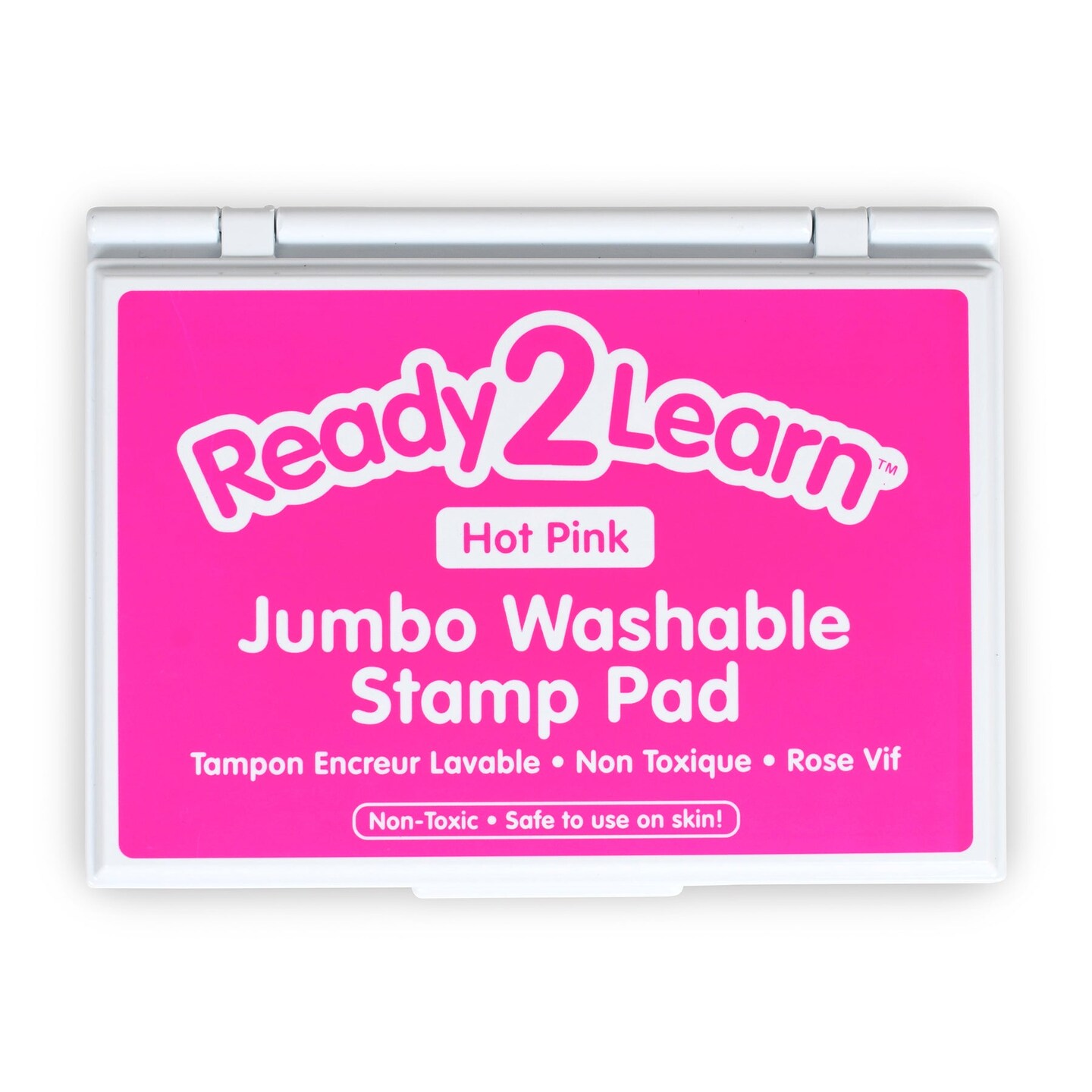 Jumbo Washable Stamp Pad - Hot Pink - 6.2&#x22;L x 4.1&#x22;W