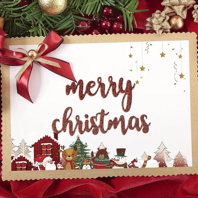 Designer Metal Christmas Words Cutting Dies 21 Piece Set