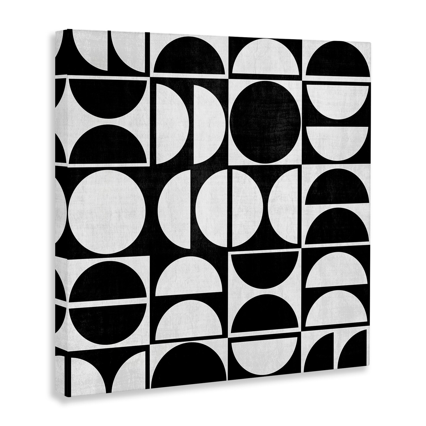 Stupell Industries Black &#x26; White Arch Pattern Canvas Wall Art