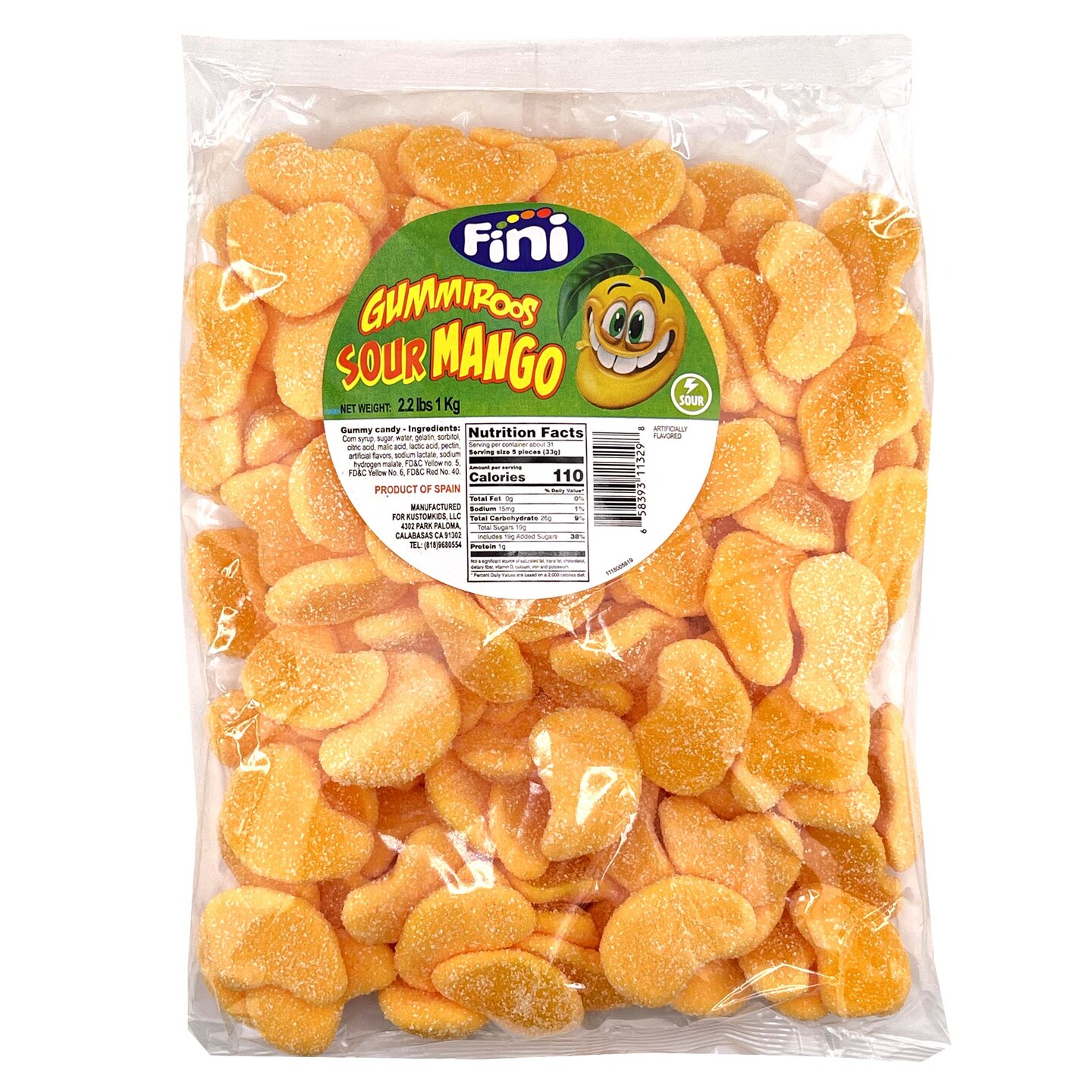 Fini Gummiroos Sour Mango 2.2 lb
