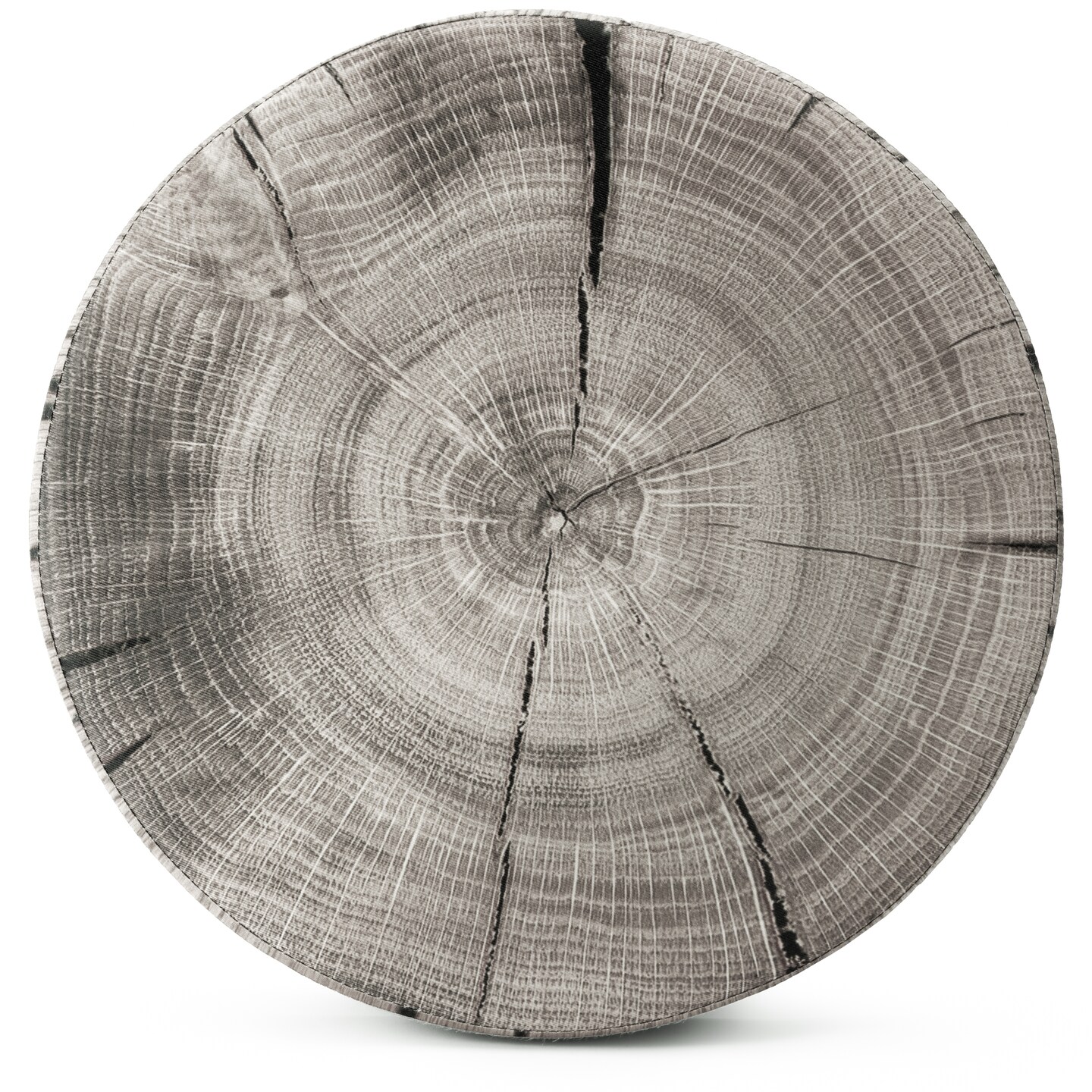 Sorbus Tree Stump Stool, 15-Inch Storage Ottoman, Fake Tree Stumps Footstool