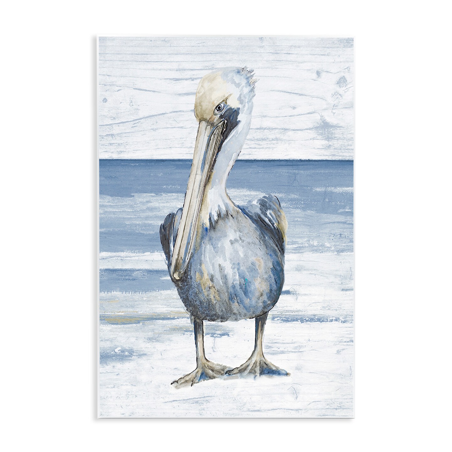 Stupell Industries Rustic Nautical Pelican Wall Plaque Art