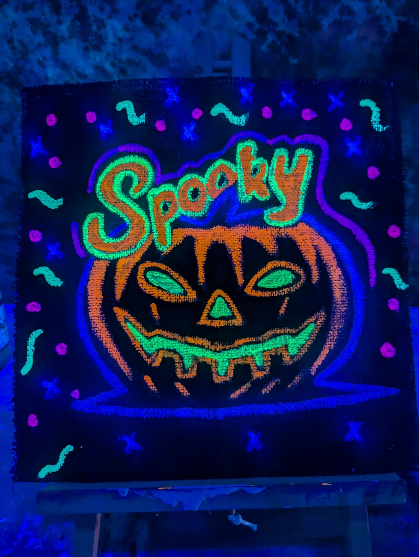 Spooky Jack-O'-Lantern Painting image 1