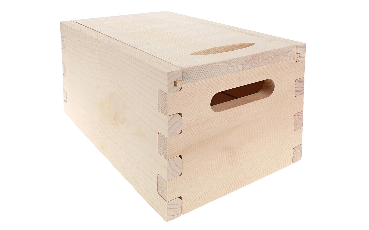 Good Wood Pine Box Sliding Top 13.5x8.5x7