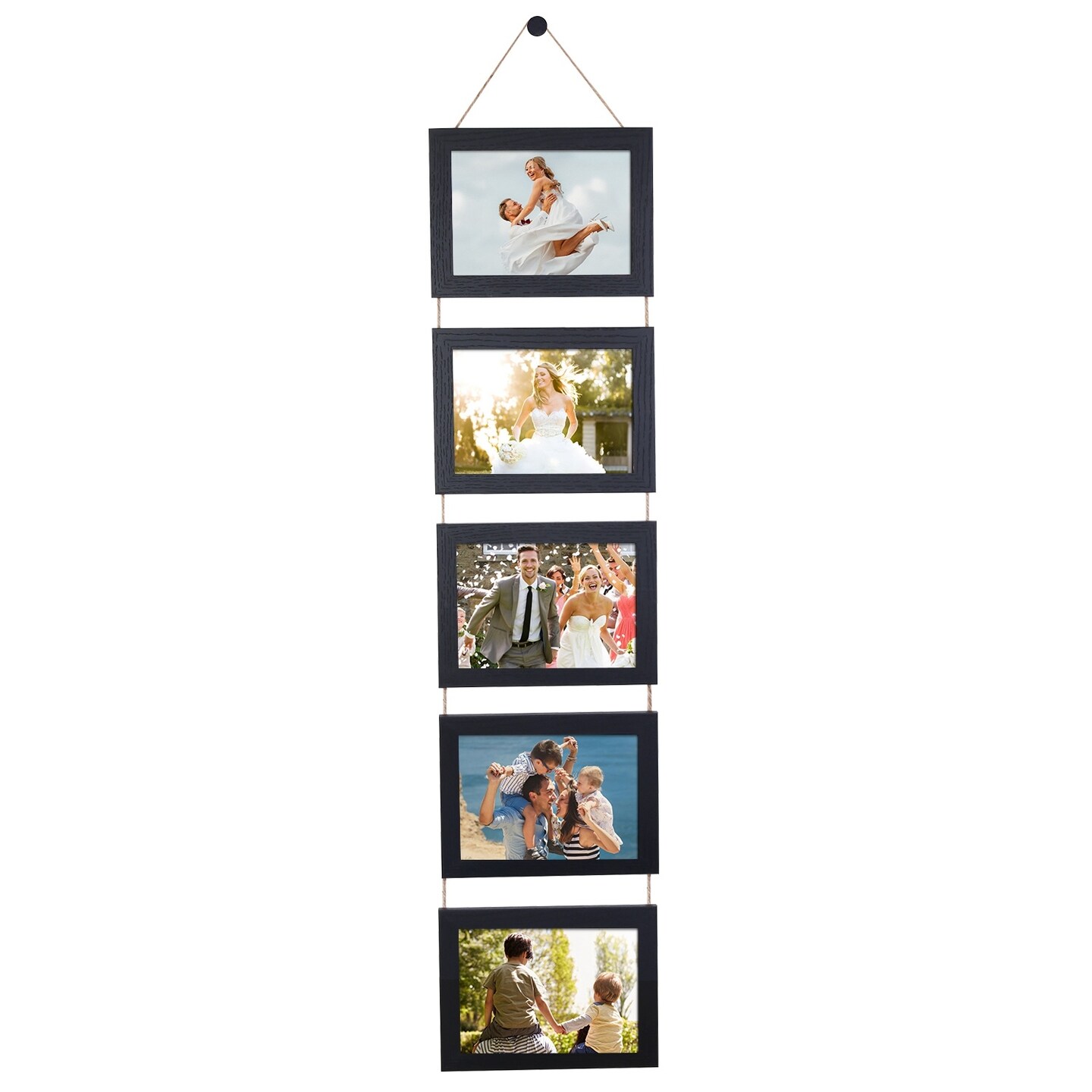 Wall Hanging Picture Collage Frame Wall Decor Without Mat Rustic Style Wood Photo Frame Display