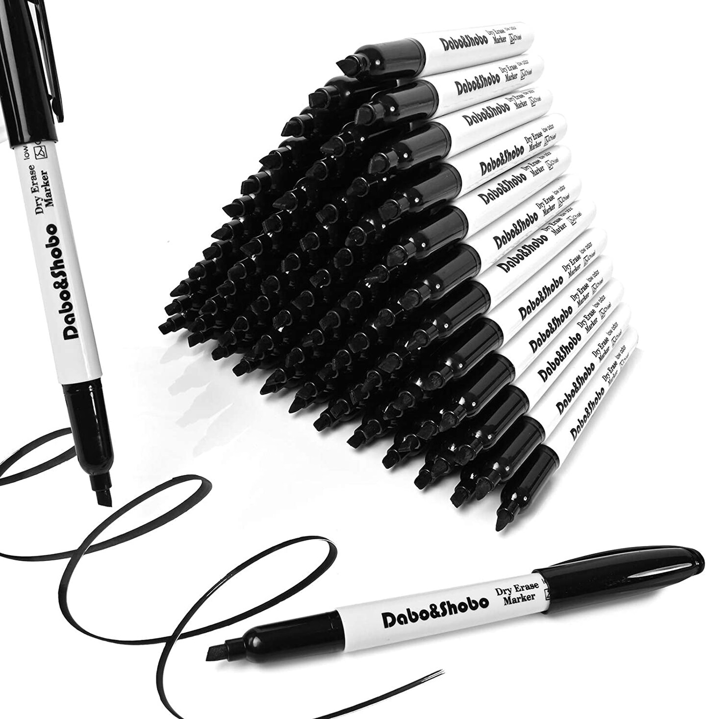 Dry Erase Markers, &#xFF08;80 Count, Black,Chisel Tip&#xFF09;-White Board Markers/Pens &#xFF0C;Very Suitable for Writing on the School&#x3001; Office &#x3001;Home Dry Erase Whiteboard Mirror Glass&#x2026;