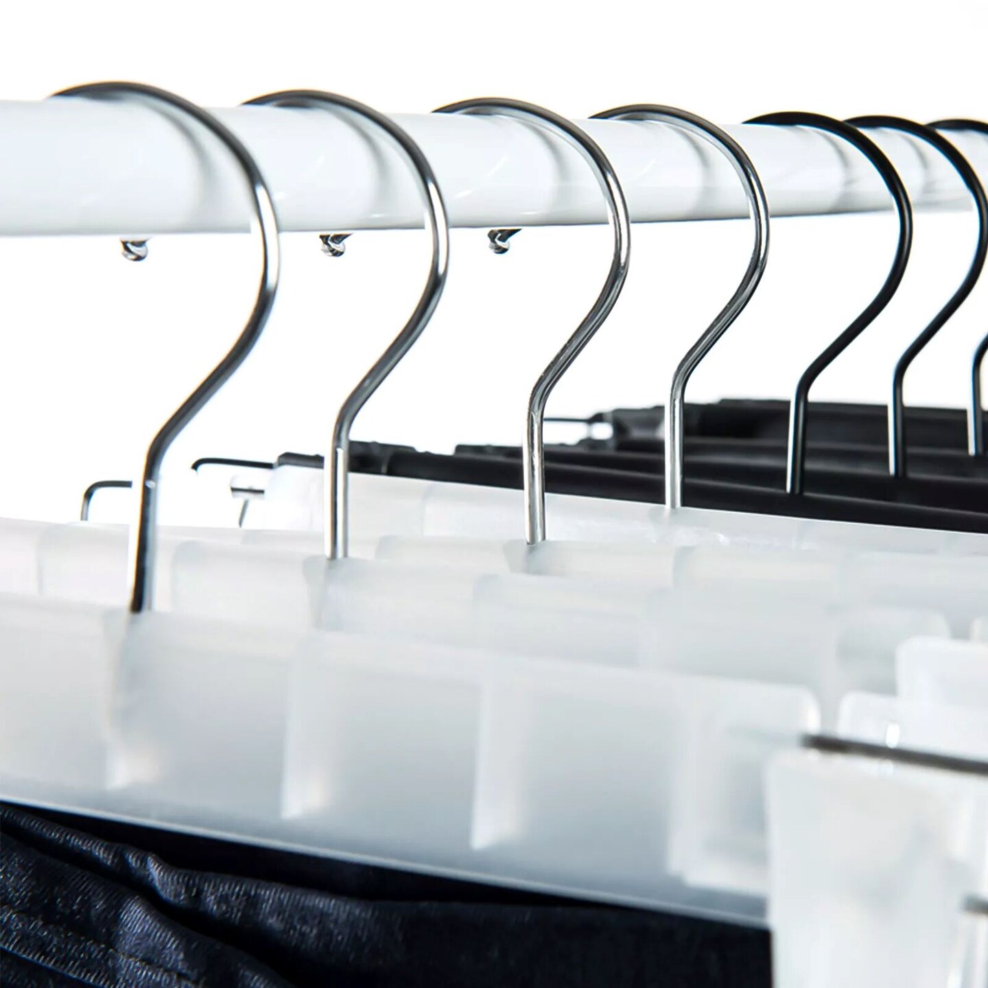 Kitcheniva 40 Pcs Metal Pants Hangers With Adjustable Clip