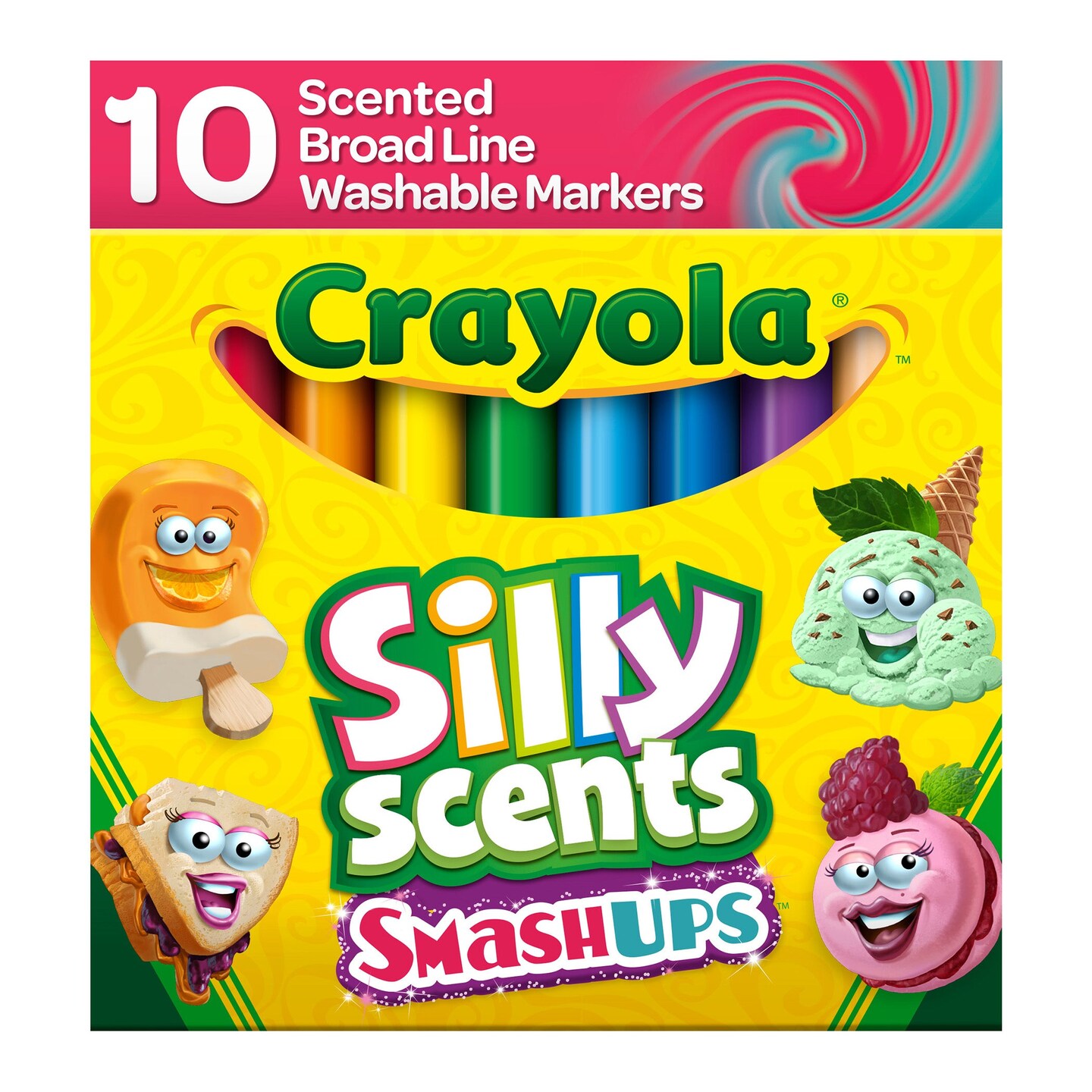 Silly Scents&#x2122; Smash Ups Broad Line Washable Scented Markers, 10 Count
