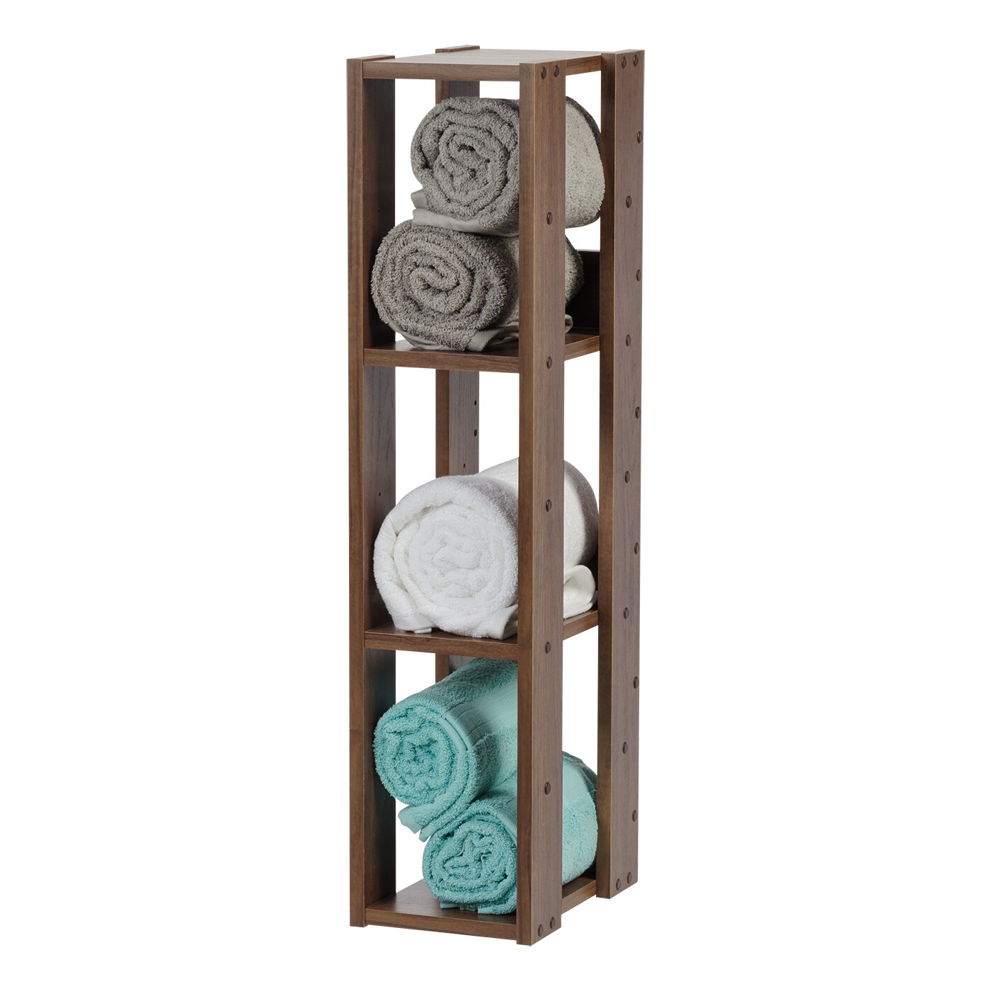 IRIS USA Rack 3-Shelf Open Wood Shelving Unit