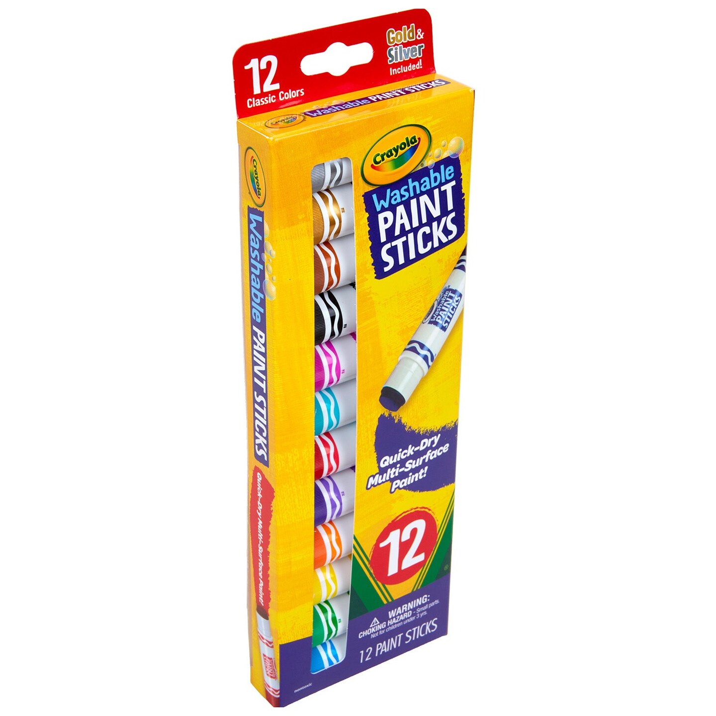 12ct Washable Paint Sticks