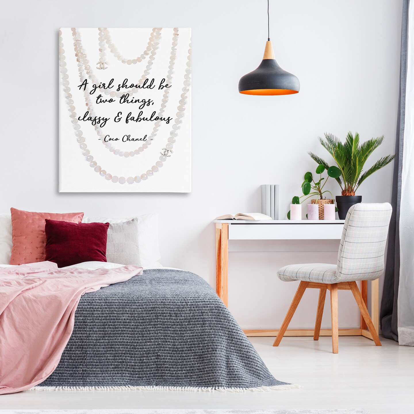 Stupell Industries Classy &#x26; Fabulous Fashion Quote Canvas Wall Art