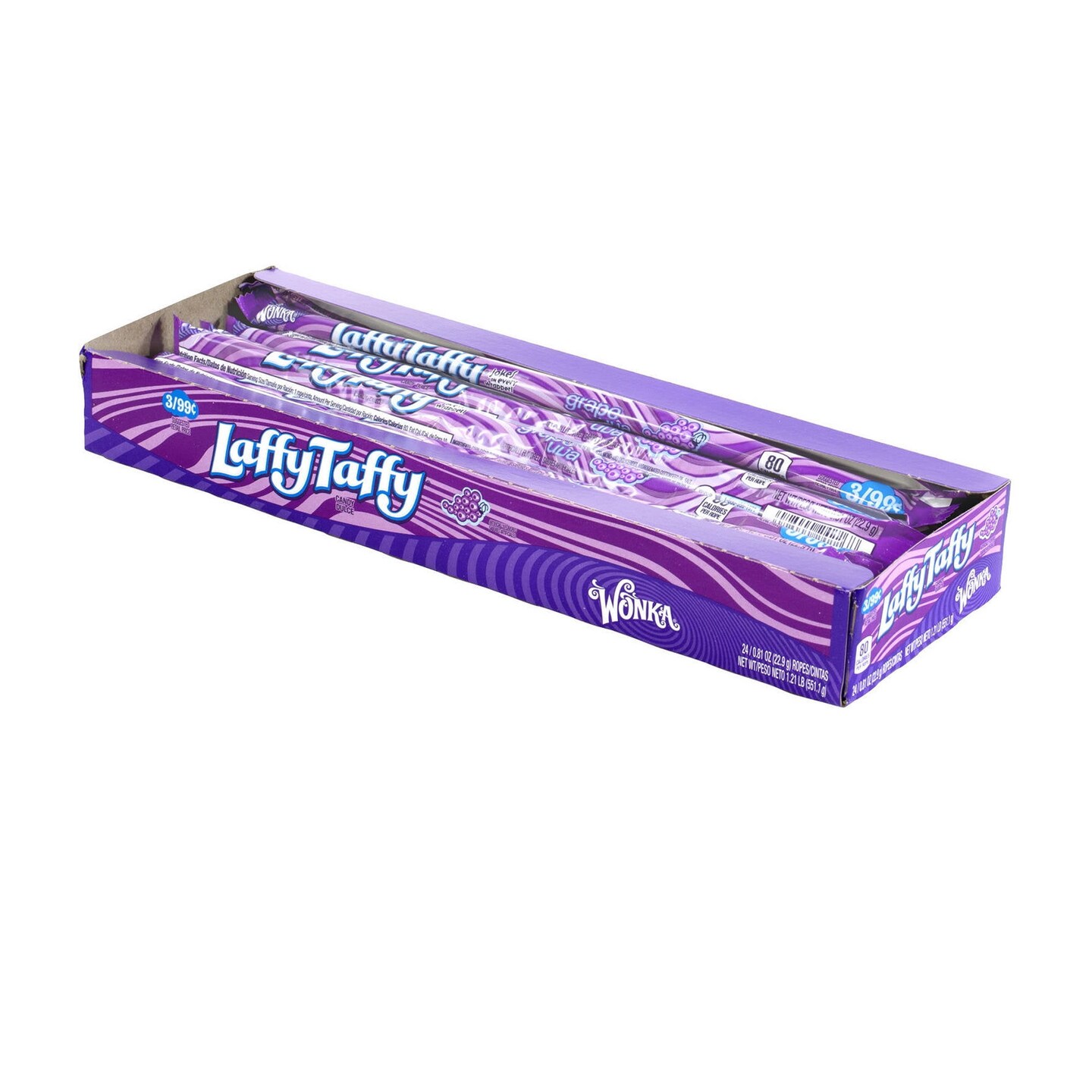 Ferrara Laffy Taffy Grape Ropes 24ct